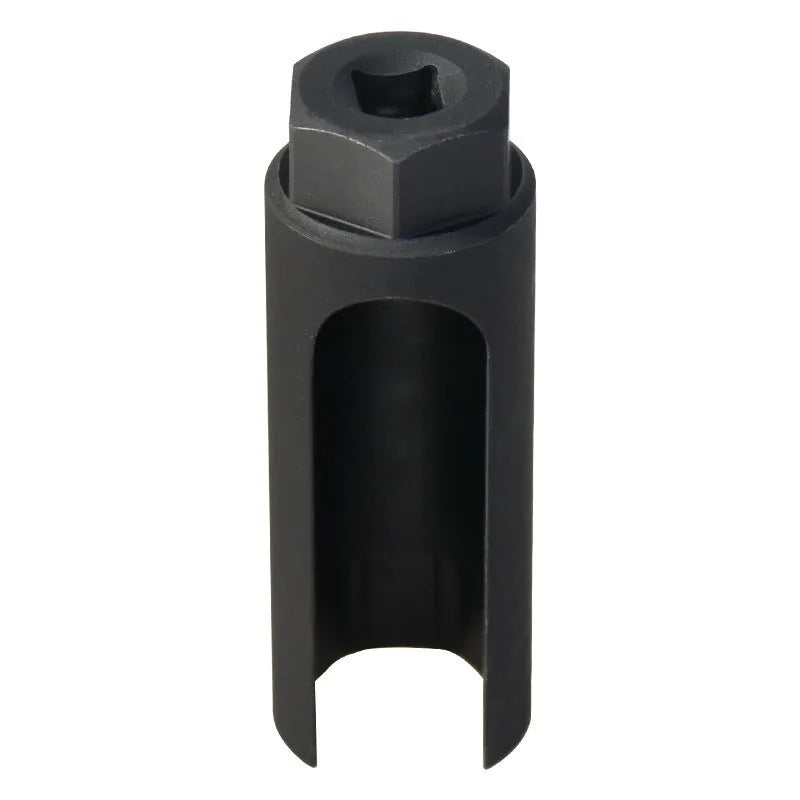 Black Japanese style oxygen sensor sleeve for 22mm automotive sensors in chromium vanadium steel