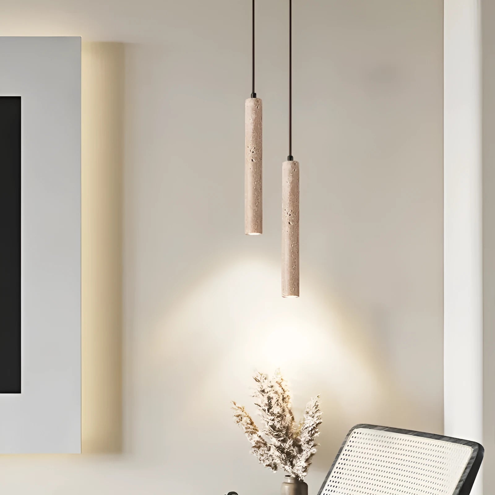 Modern minimalist bedside chandelier long line wall light 28cm single head warm light 3000K