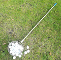 304 stainless steel golf ball picker with metallic colour for one-handed ball retrieval