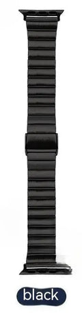 Stainless steel watch strap 202 x 17mm with brushed finish, available in silver gold rose gold and black for Apple Watch