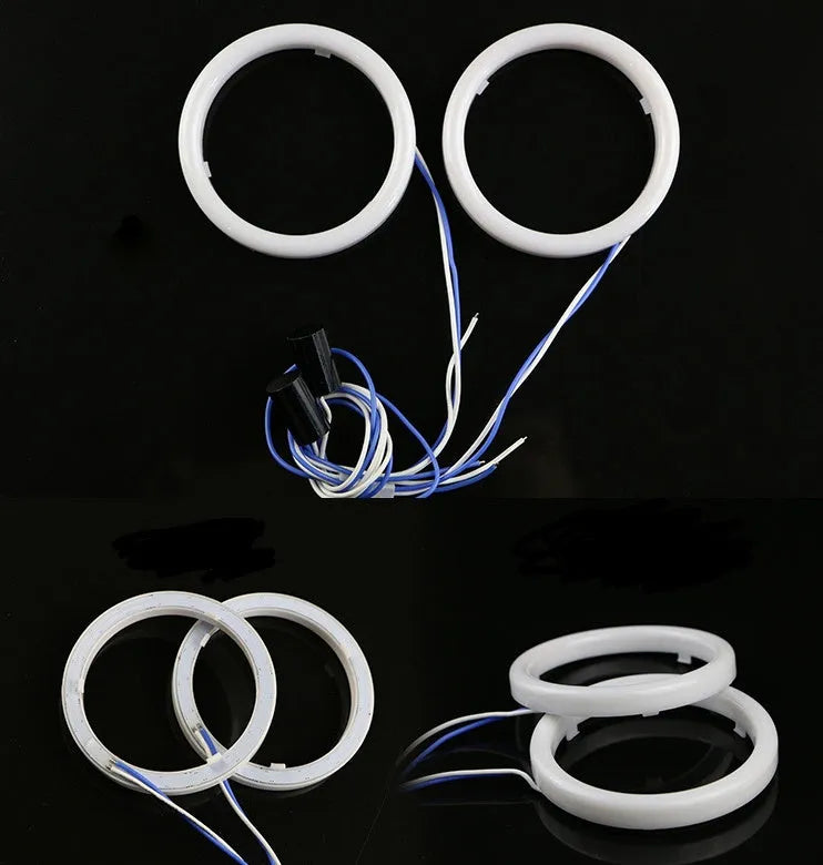 White LED angel eye ring daytime running light 100mm size car accessory