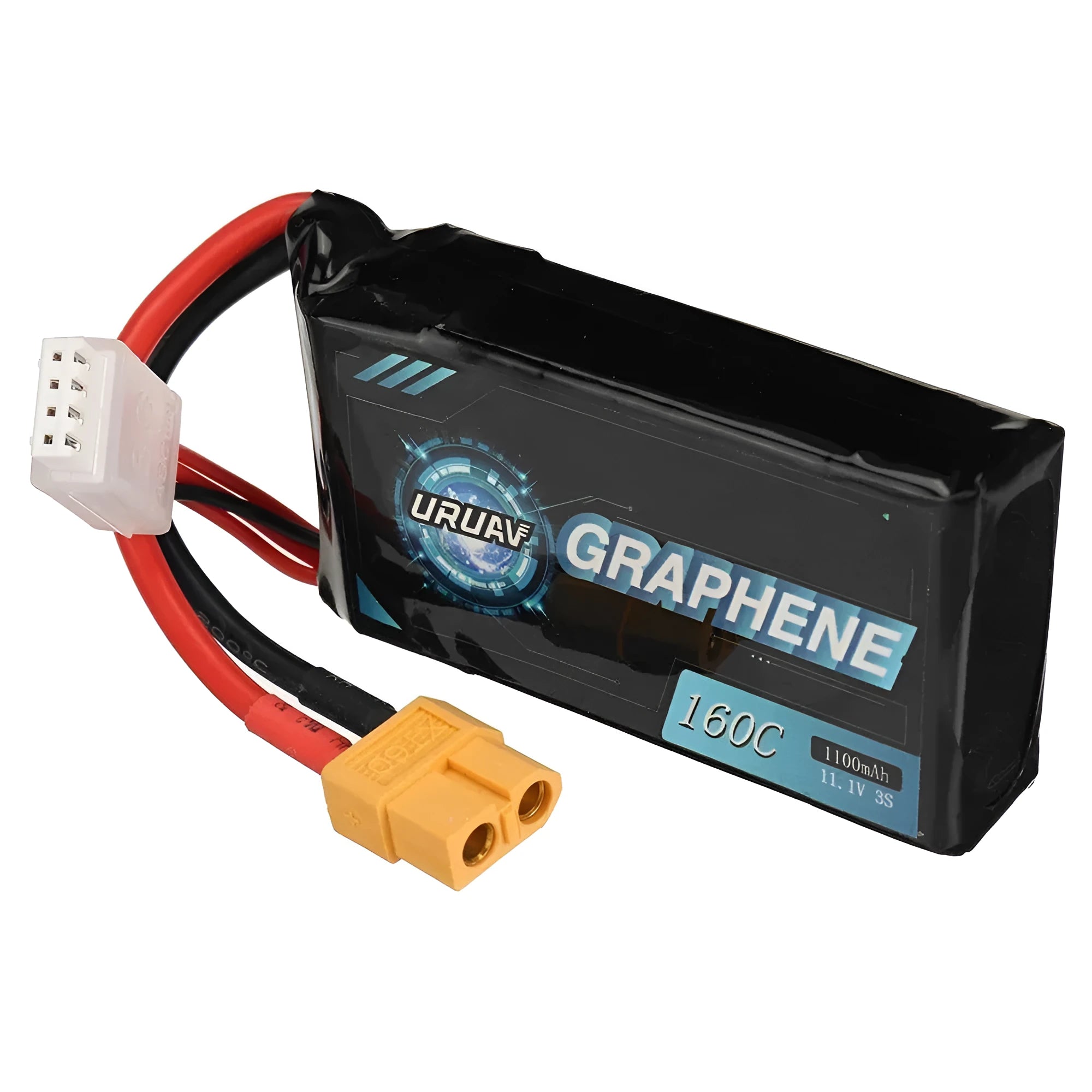 7.4V 1200mAh RC lithium battery with T-plug connector