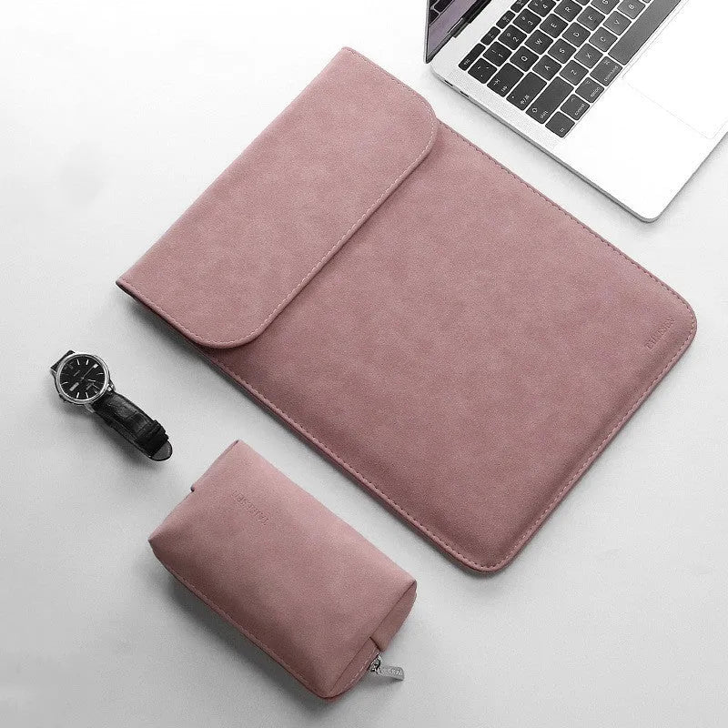 Black fleece flanged laptop liner pack suitable for 14 inch laptop dimensions 375x268mm