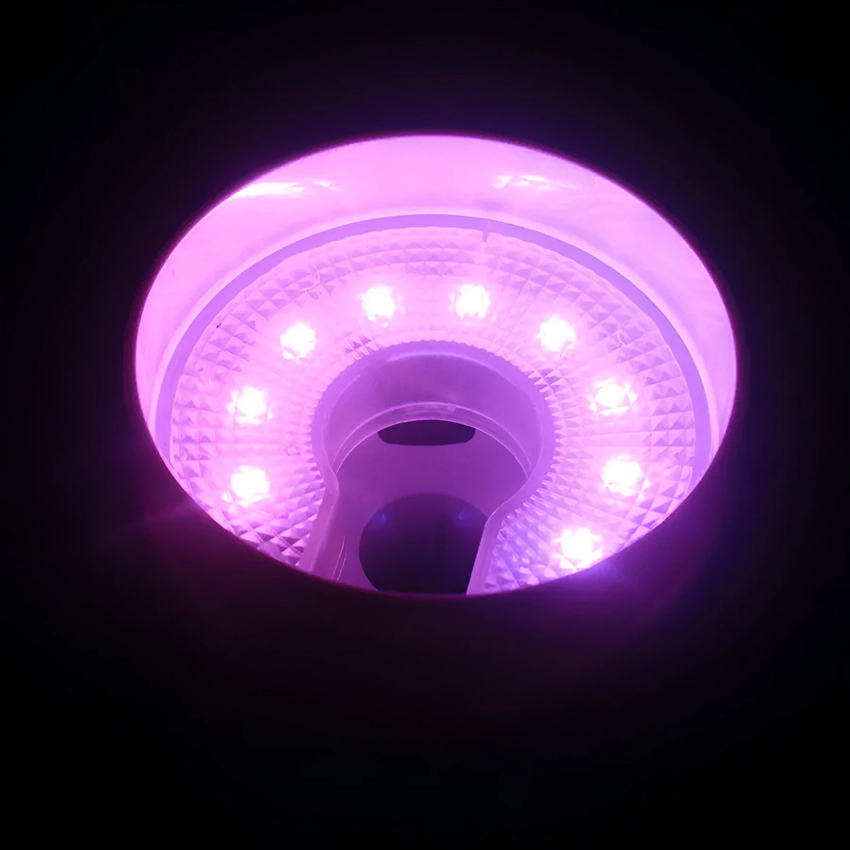 LED golf ball hole light with transparent shell and ABS body, 10cm, 4-pack with screwdriver