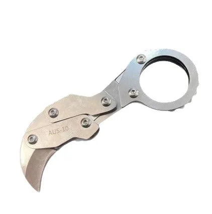 Compact high hardness stainless steel 420J2 outdoor folding knife with 2.6cm blade and folding mechanism