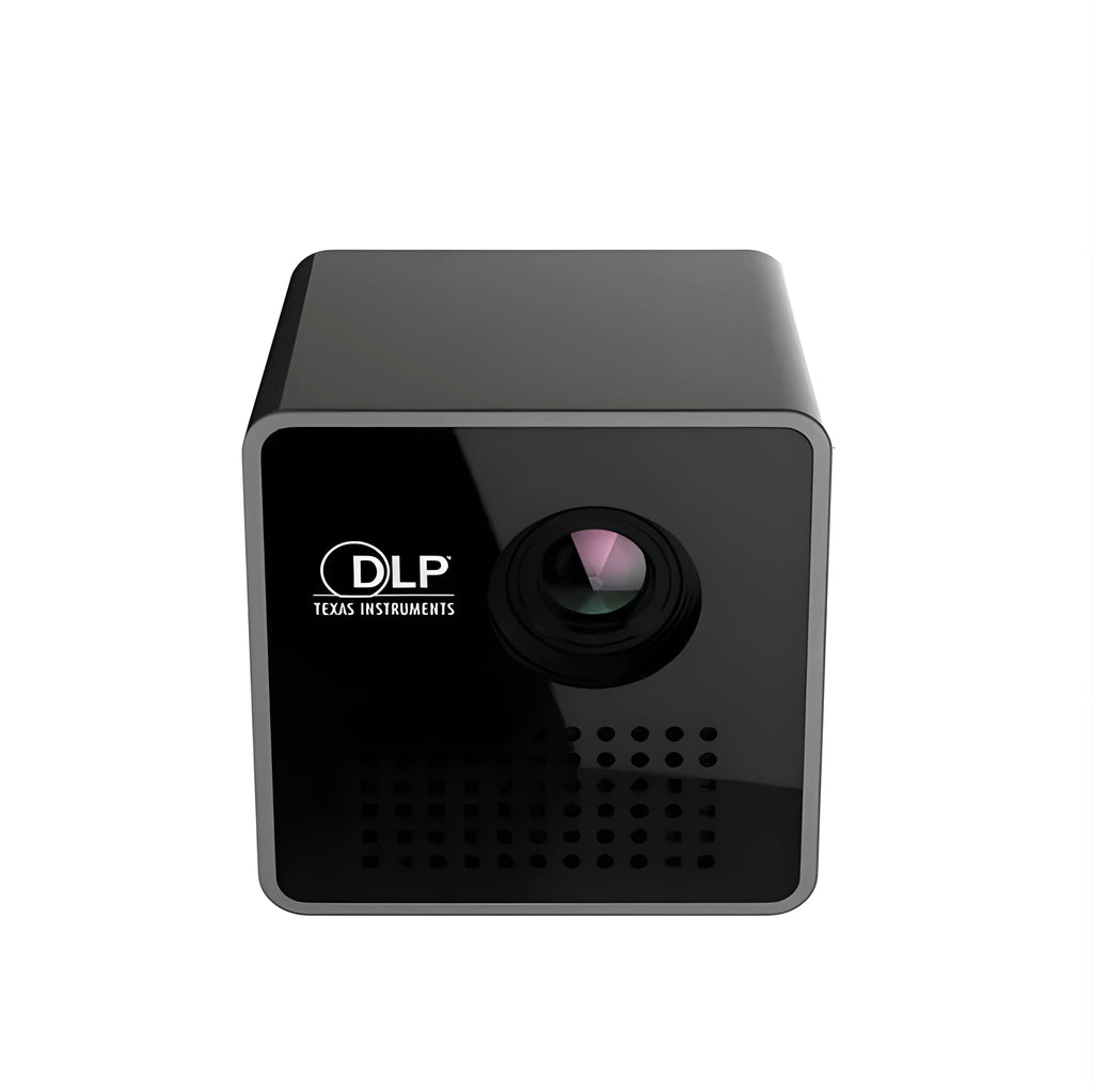 P1+ pocket DLP projector with Wi-Fi and battery, 46x47x48 mm, black finish