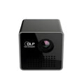 P1+ pocket DLP projector with Wi-Fi and battery, 46x47x48 mm, black finish