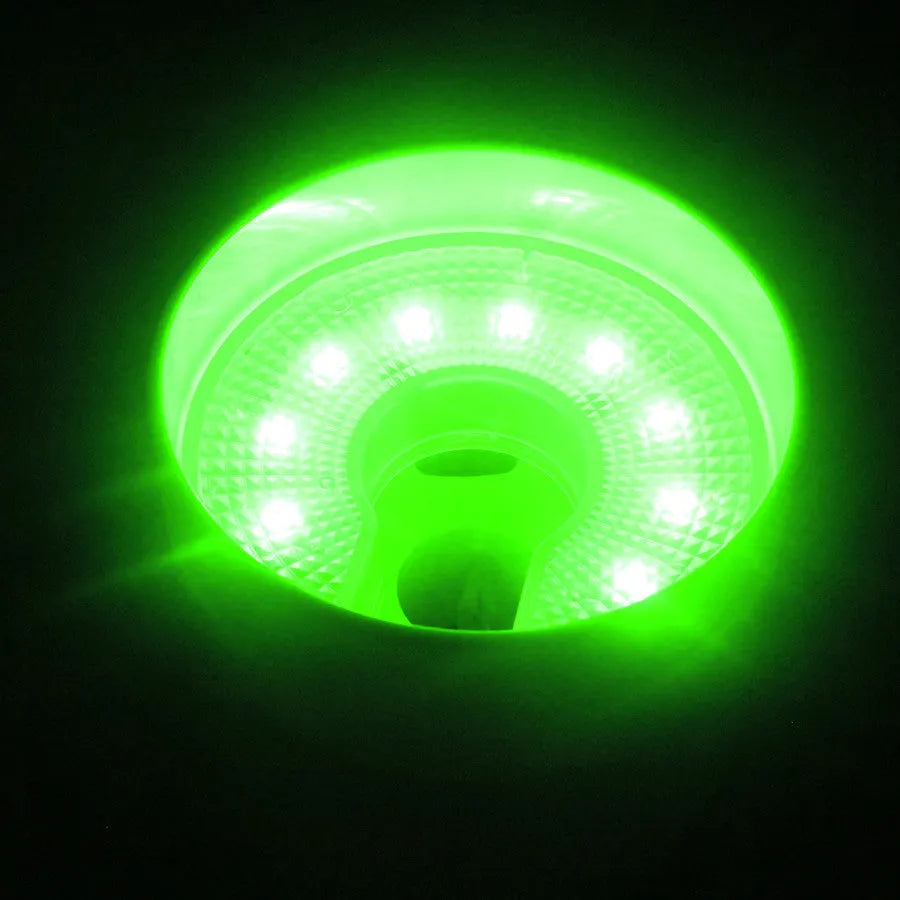 LED golf ball hole light with transparent shell and ABS body, 10cm, 4-pack with screwdriver