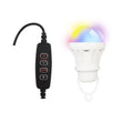 USB RGB magic colour bulb with 2.4 metre wire control for flexible decorative lighting