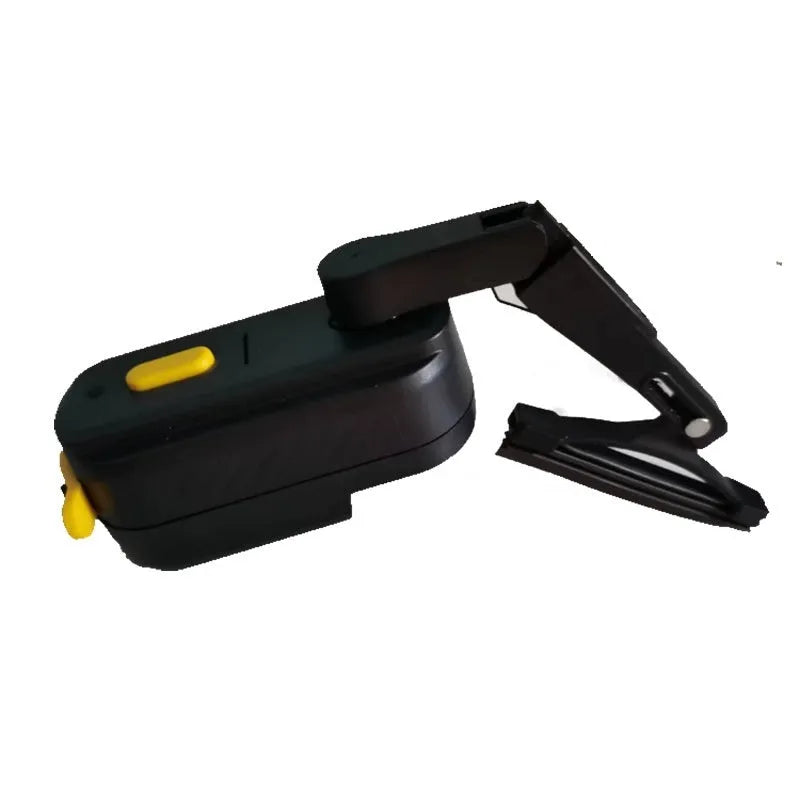 Black plastic electric wiper motor with 65mm blade for cleaning motorcycle helmet visors