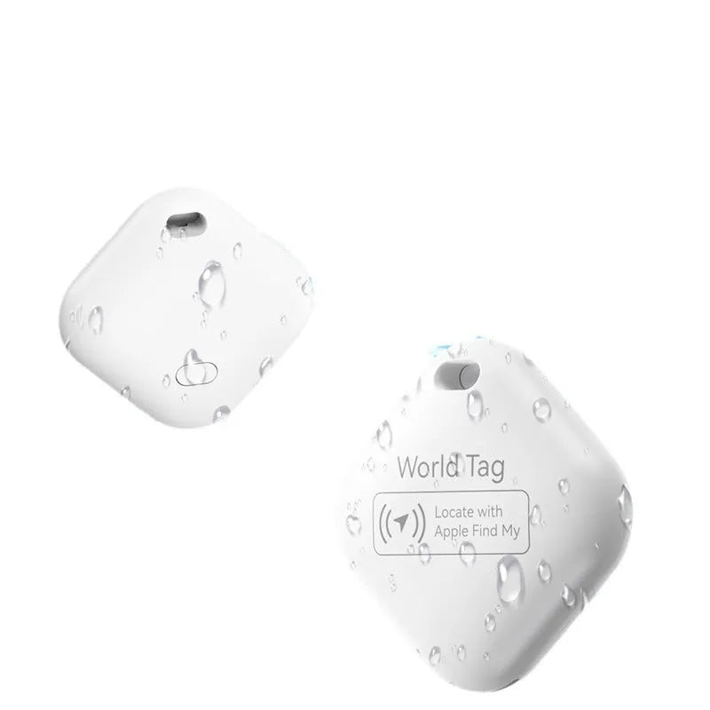 Miniature 30 * 11mm ABS anti-lost locator for Apple users in black or white with lanyard attachment