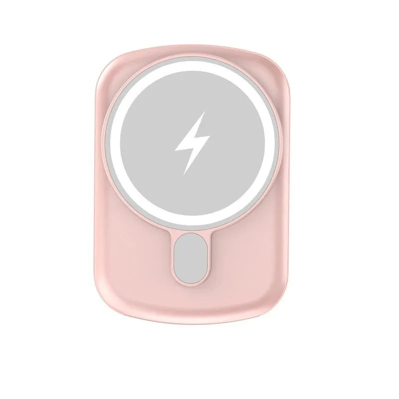 Magnetic wireless power bank, 94x66x13mm plastic shell, 5000mAh or 10000mAh, PD20W, four colours