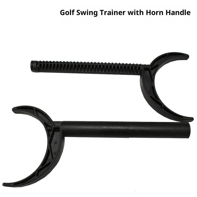 Portable black plastic wedge simulator for golf horn cutting drills on a flat surface