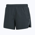 Straight-leg running shorts in grey, shown on a neutral model, highlighting the quick-dry polyester fabric.