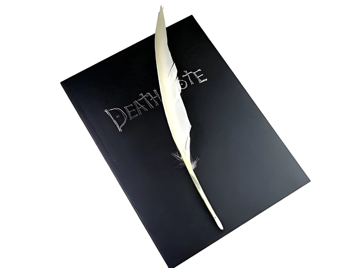 A5 spiral bound notebook with blue cover, ruled paper, 160 pages, lying open on a desk