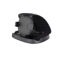 Black rotating suction cup car phone holder mounted on a car windscreen