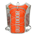 Multi-functional sports vest backpack for women in black with 5L nylon construction