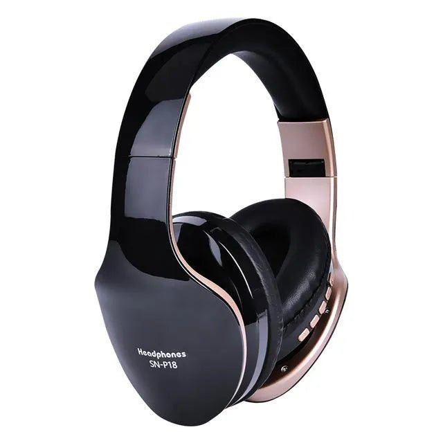HobbyLane over-ear Bluetooth headset in black, red, and white colour options on a plain background.