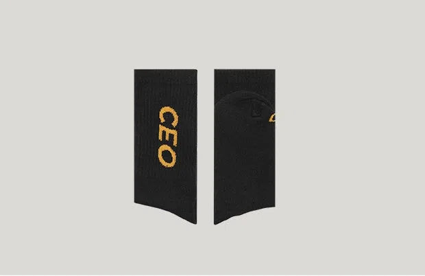 Pair of men's thin cotton socks with letters pattern, black or light grey, one size, breathable summer design.