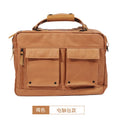 Dpark black laptop shoulder bag for 14-inch and 15-inch laptops on a table
