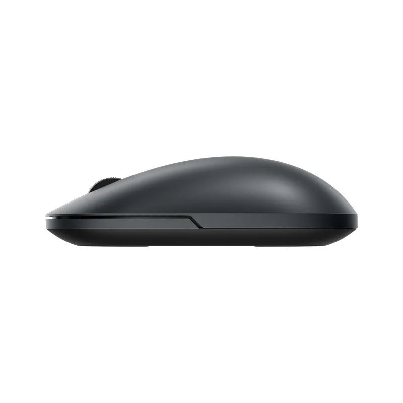 Grey ultra-thin Bluetooth wireless mouse for laptop with 2.4GHz and 1000 DPI
