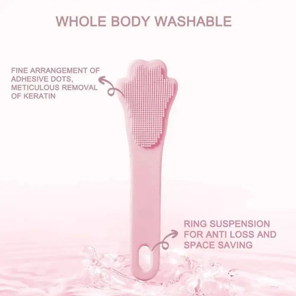 Silicone finger toothbrush for pets in pink, purple and yellow colours for dog and cat dental care