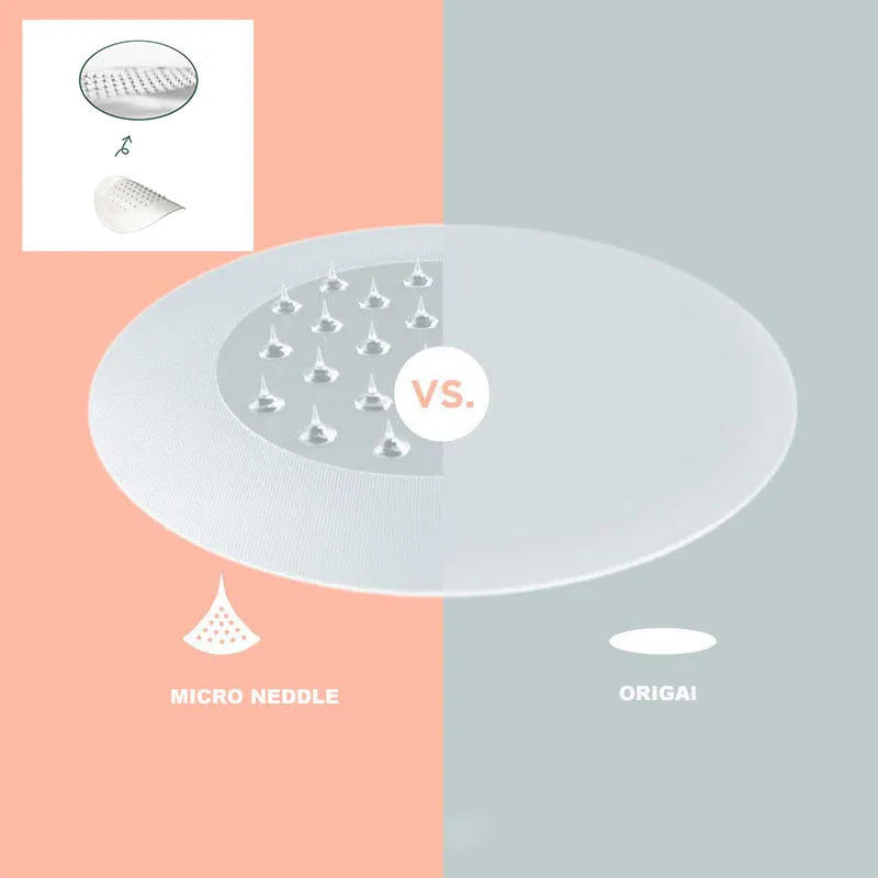 Nine hydrocolloid acne patches for pimple and closed comedone treatment