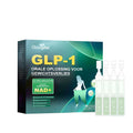 Dietary Supplement GLP-1 Drops 4ml packaging with green tea, Moringa seed, turmeric ingredients