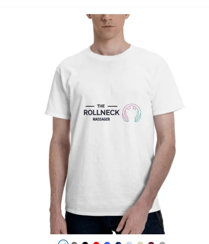 Cotton print T-shirt with relaxed fit short sleeves and crew neck