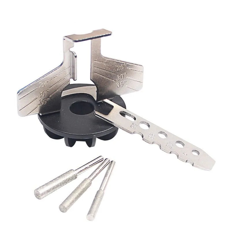 Silver metal electric chain grinder accessory for band saw blades with 20mm length measurement