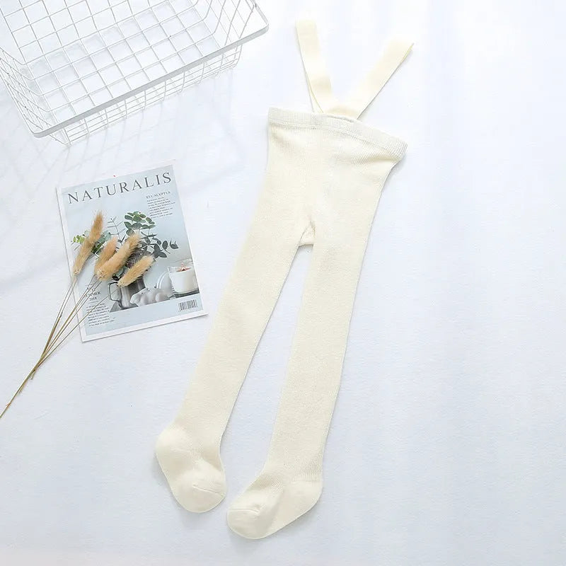 Combed cotton baby crawling cross overalls in pink with high-waist design