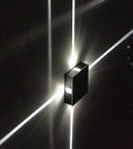 Cross light decoration lamp with iron frame, 14cm round or square size, for indoor bedside and background use.