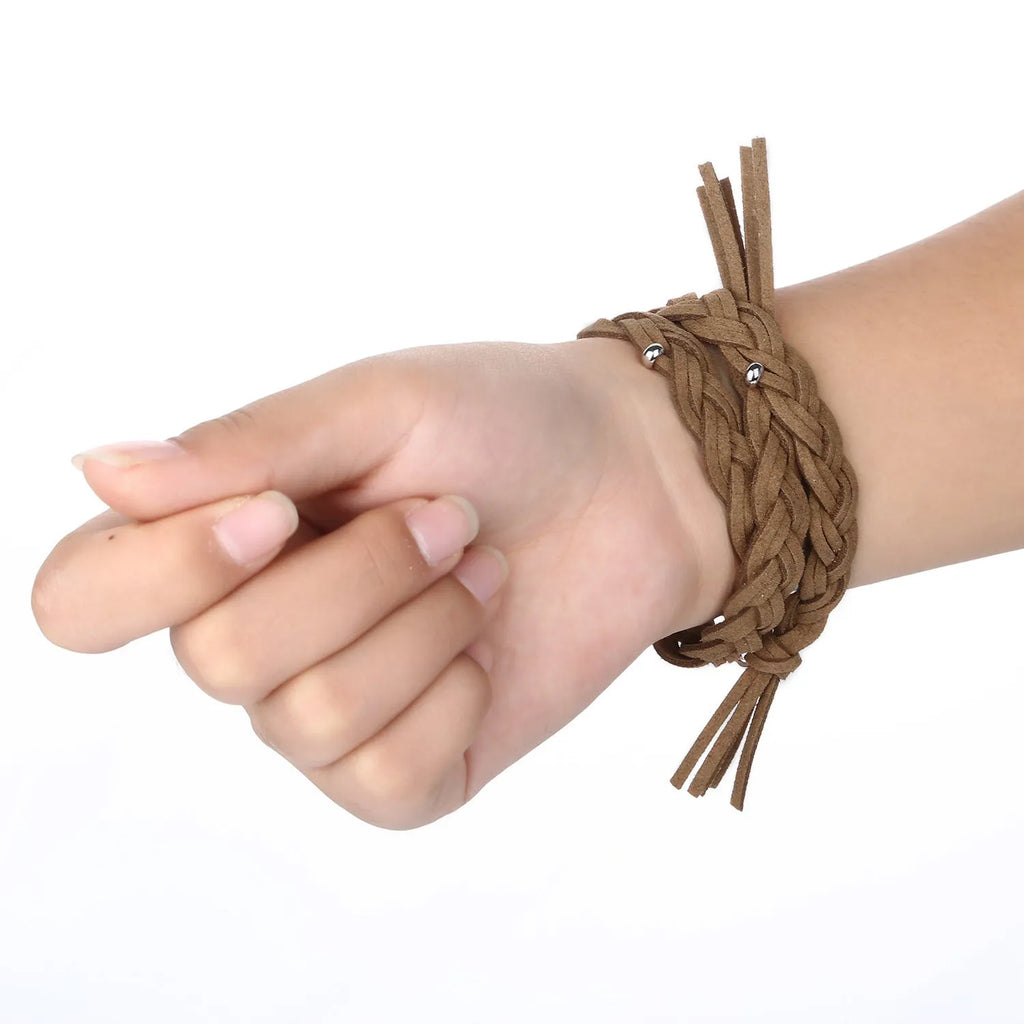 Genuine leather cord braided smart watch strap for iWatch in six colours