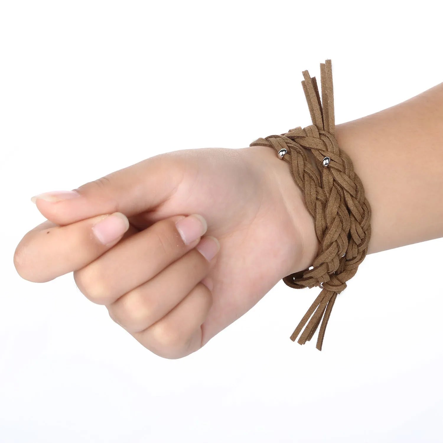 Genuine leather cord braided smart watch strap for iWatch in six colours