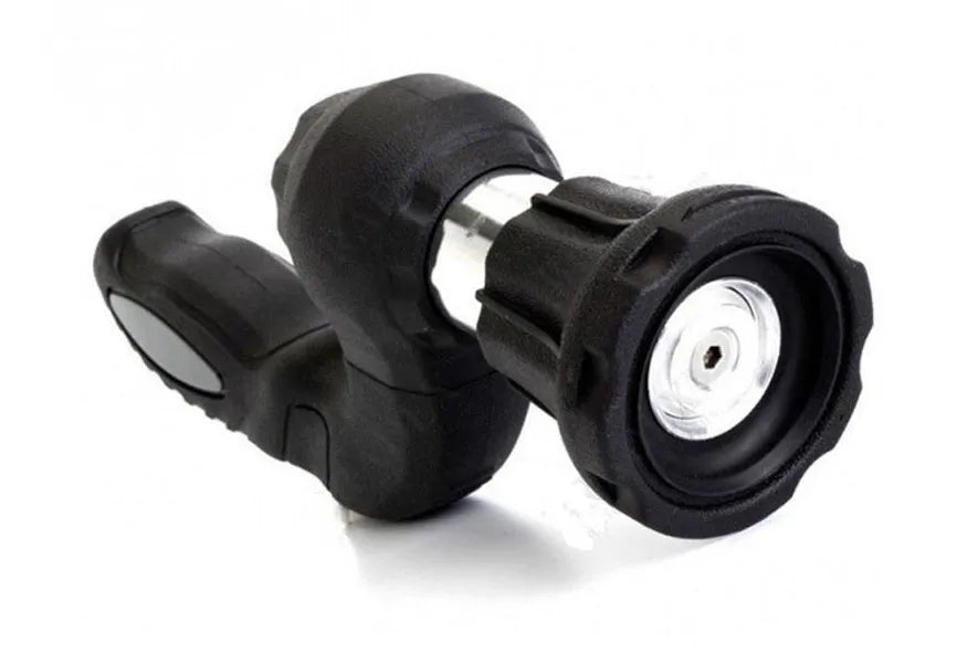 Mighty Power Hose Blaster Nozzle, black, with ergonomic handle and spray settings, for garden and car washing