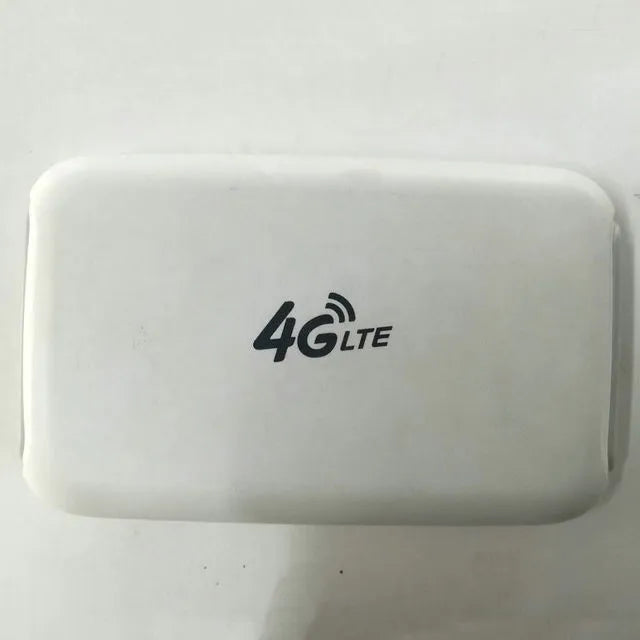 White 4G wireless mini router with dual-band 5G support for SIM cards