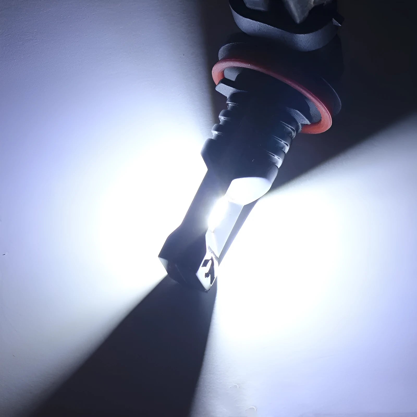 H11 H8 CSP 80W high power LED car front fog lamp with aviation aluminium body and six LED chips.