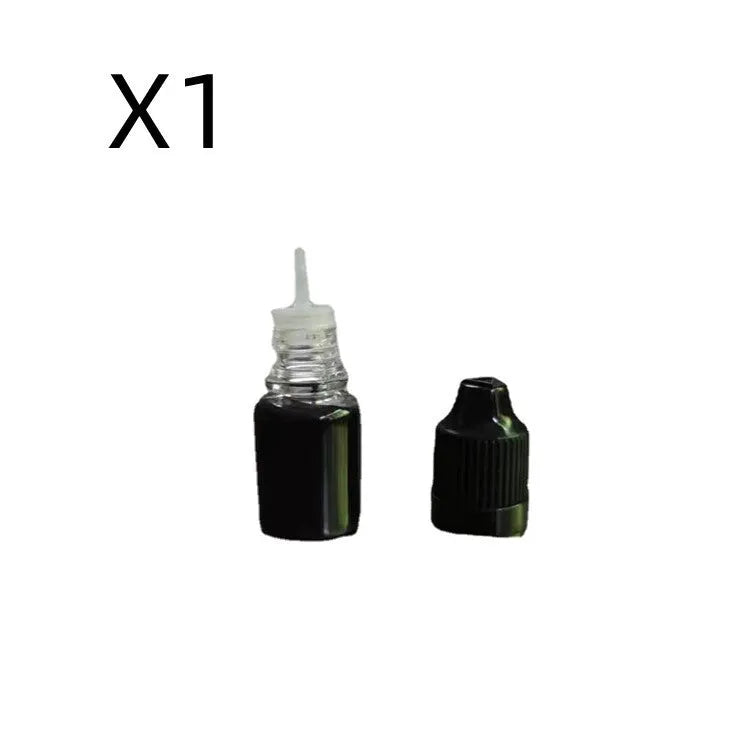 A 5ml bottle of black quick-dry confidentiality seal ink for office stamp seals.