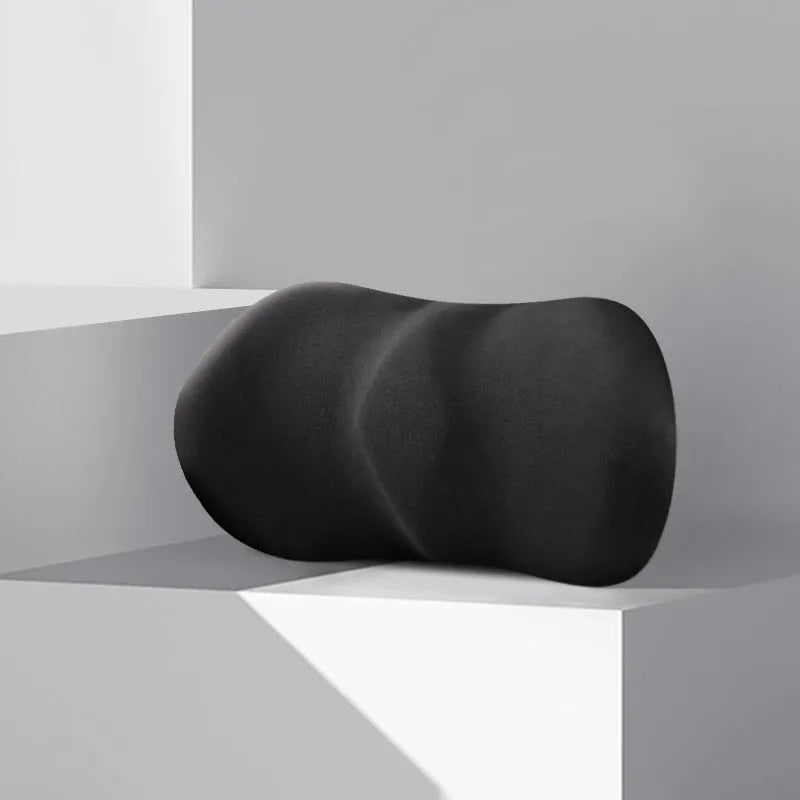 Car seat headrest pillow and lumbar support pillow set in five colour options