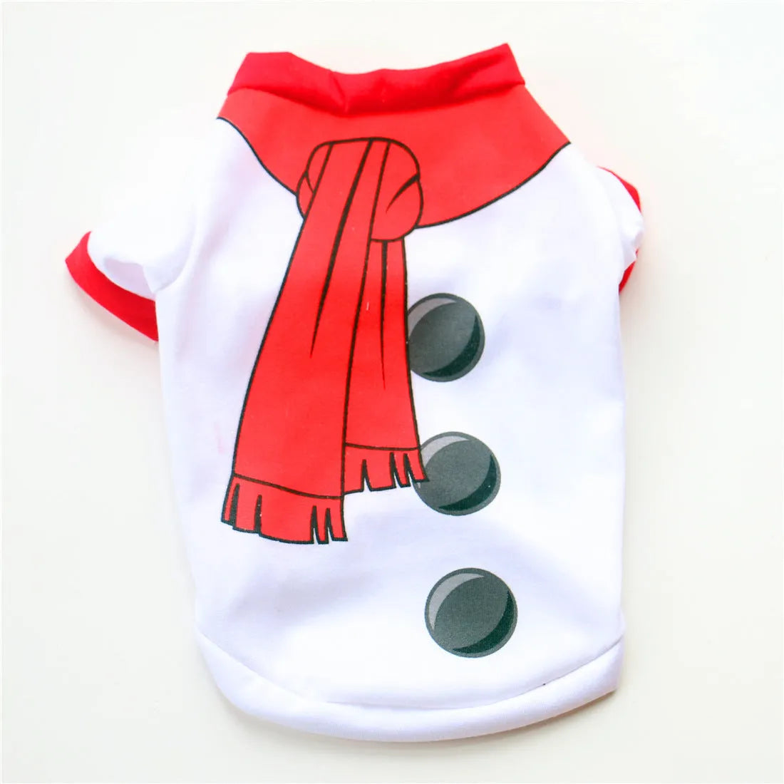 Christmas dog clothing in cotton with green Santa Claus design for small to large dogs