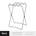 Silver folding garbage bag bracket with adjustable stainless steel frame for camping use