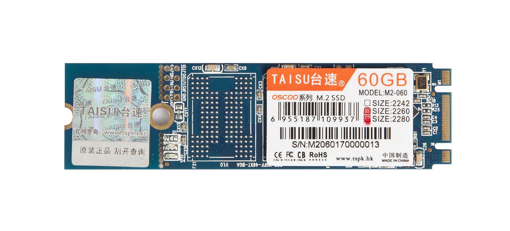 TAISU M.2 NGFF SATA III SSD in 60GB 120GB 240GB capacities with 2242 2260 2280 form factors