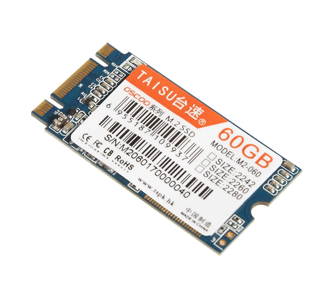 TAISU M.2 NGFF SATA III SSD in 60GB 120GB 240GB capacities with 2242 2260 2280 form factors