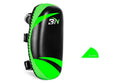 Taekwondo boxing protective gear target in fluorescent green with soft PU surface, 350mm x 210mm x 80mm