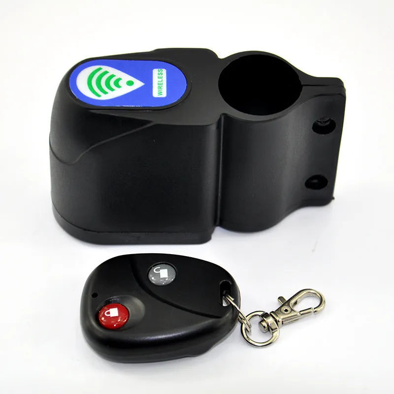 Anti-theft bike lock with wireless remote control and 4-digit keypad