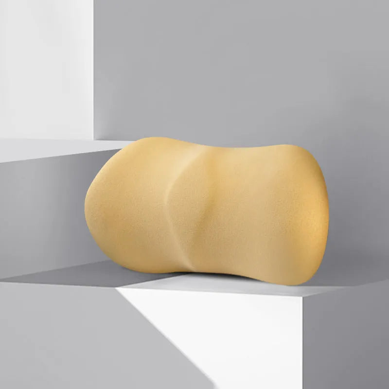 Car seat headrest pillow and lumbar support pillow set in five colour options
