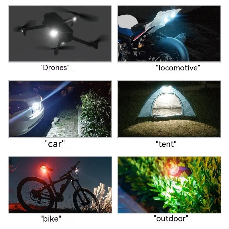 Strobe light remote control kit with four 5W ABS lights for car motorcycle bicycle modification