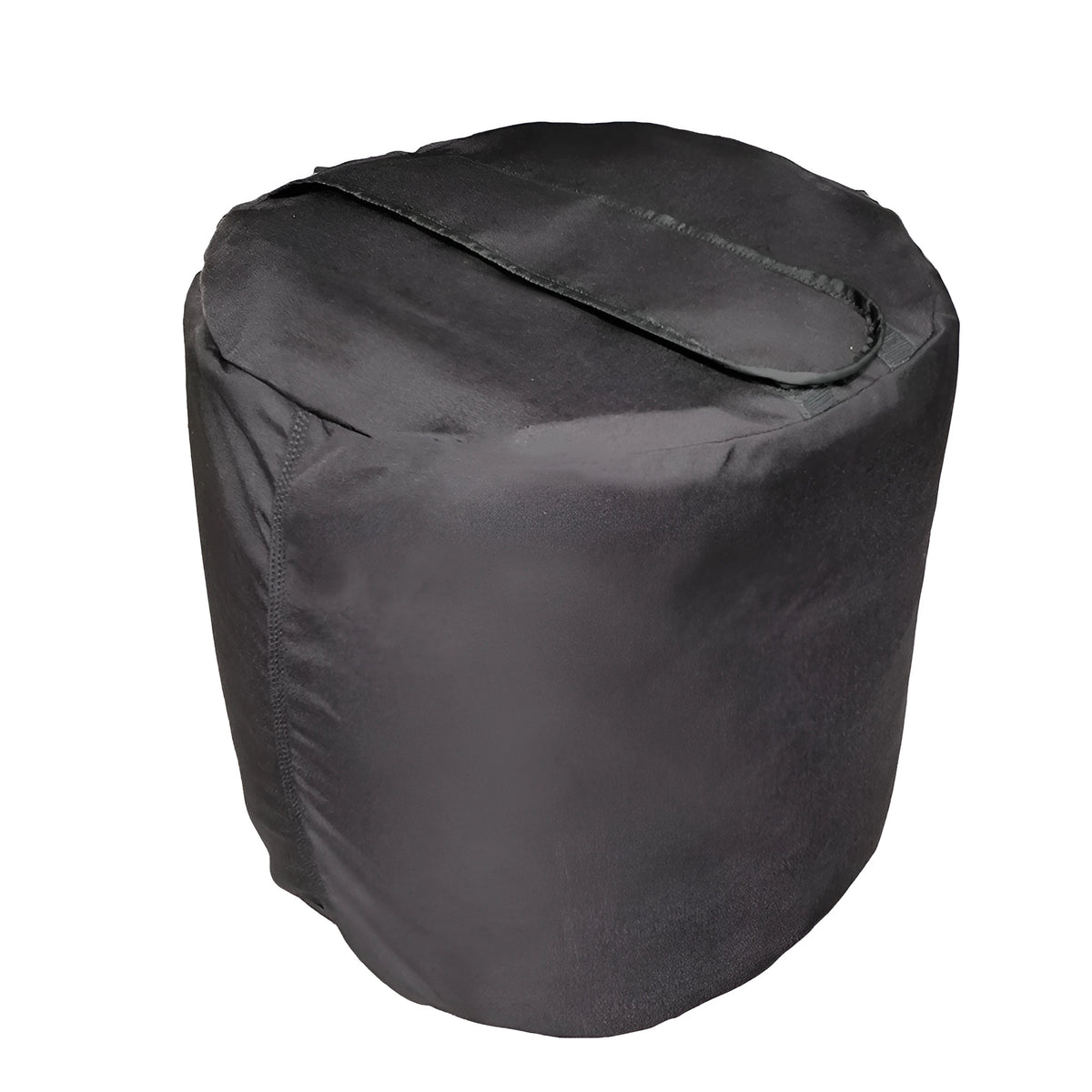 Black cylinder strongman sandbag with heavy duty 1000D nylon and YKK zipper for cross training