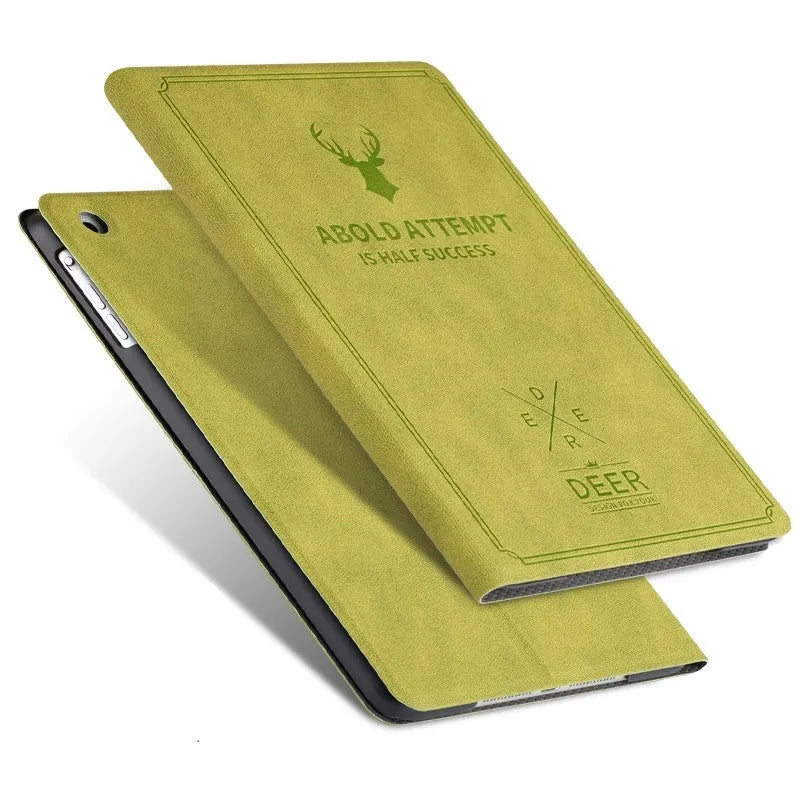 Flat protective cover for iPad, clamshell, PC and imitation leather, colour selected