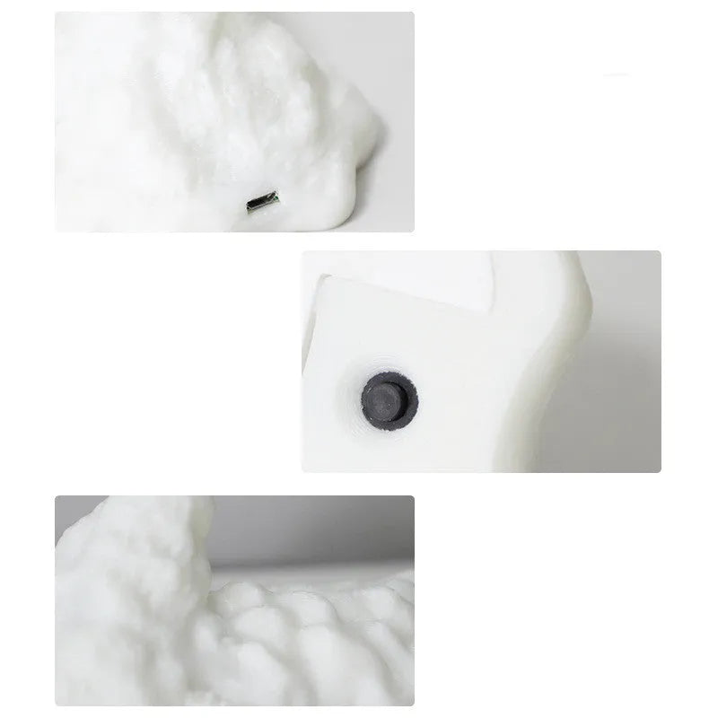 3D printed biodegradable PLA dragon LED night light with warm glow, rechargeable, blue and red colour options